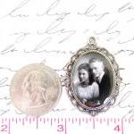 Custom Necklace W/ Your Photo, Small Oval Setting